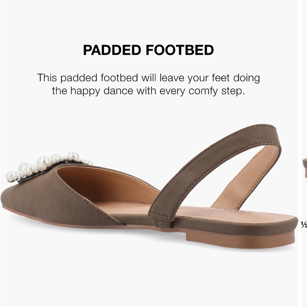 Journee Collection Hannae Slingback Flat - Picture 6 of 8
